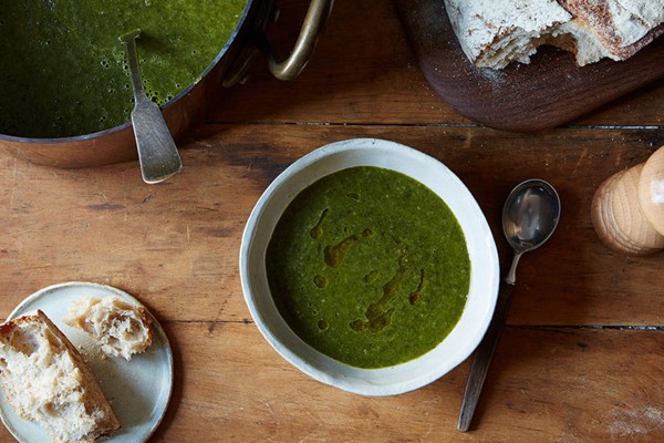 Anna Thomas' green soup