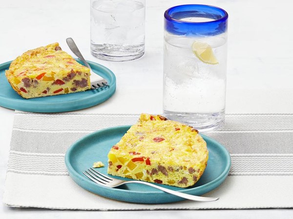 Anne Burrell’s sausage and pepper frittata