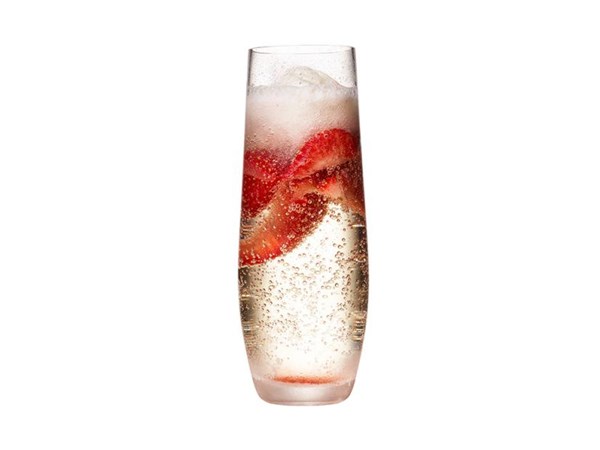 Anne Burrell’s strawberry Prosecco floats