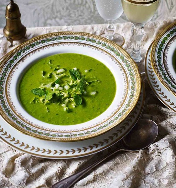 Annie's garden pea soup