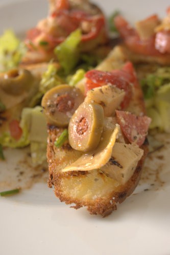 Antipasti bruschetta