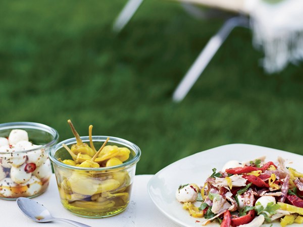 Antipasto chicken salad
