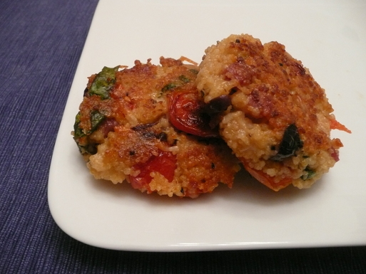 Antipasto couscous cakes
