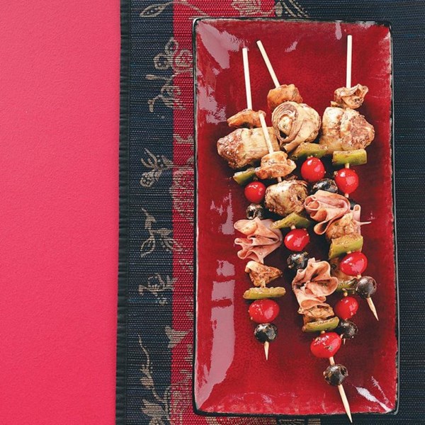 Antipasto kabobs