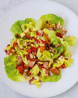 Antipasto salad with oregano vinaigrette