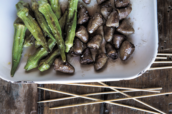 Anya Fernald's chicken hearts cooked in brown butter