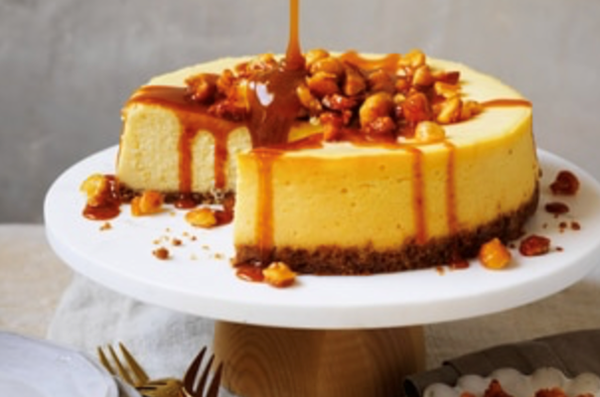 Anzac biscuit cheesecake with honey-roasted macadamias