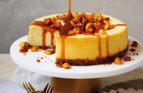 Anzac biscuit cheesecake with honey-roasted macadamias