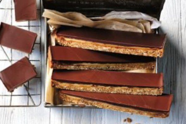 Anzac caramel slice