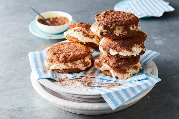 ANZAC ice cream biscuits with Milo