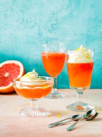 Aperol & grapefruit citrus jellies