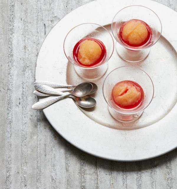 Aperol clementine sorbet