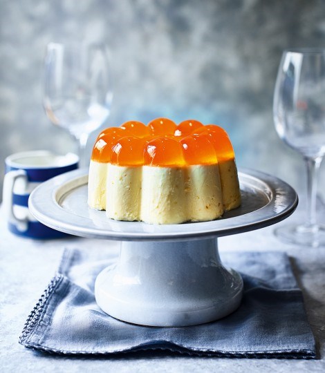 Aperol spritz blancmange