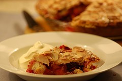 Apple & blackberry pie