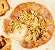 Apple & hazelnut galette