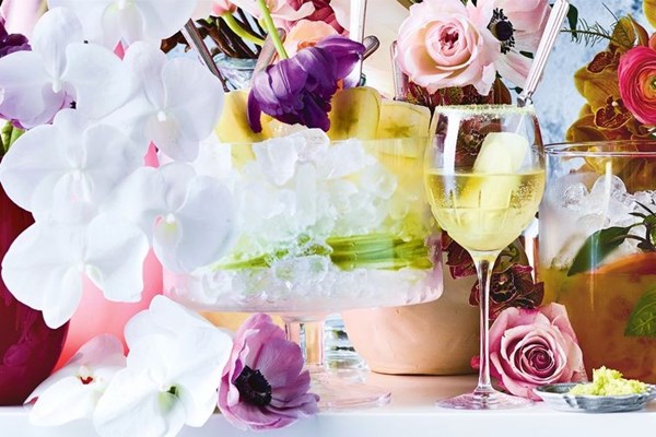 Apple & lime popsicles with Moscato and Triple Sec