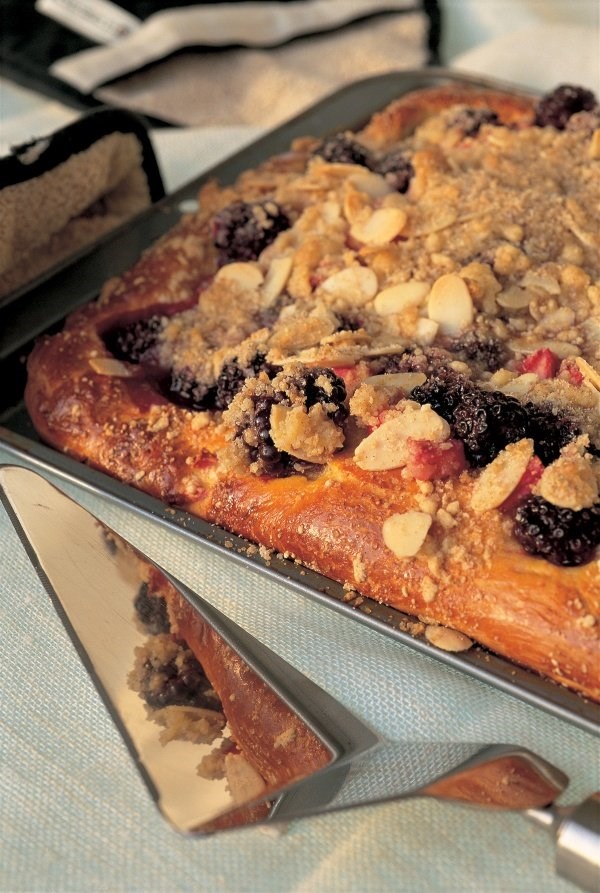 Apple and blackberry kuchen