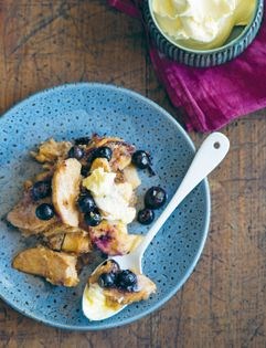 Apple and blueberry pie