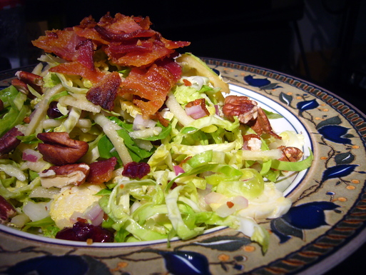Apple and Brussels sprout salad