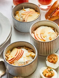 Apple and cinnamon overnight oats