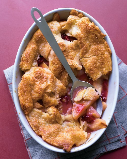 Apple and cranberry pandowdy