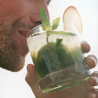 Apple and elderflower mojito