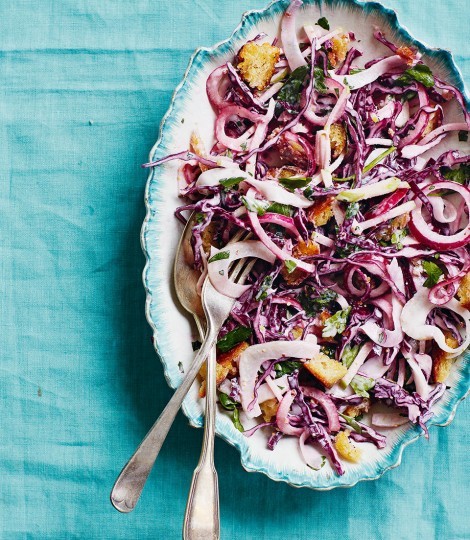 Apple and fennel slaw
