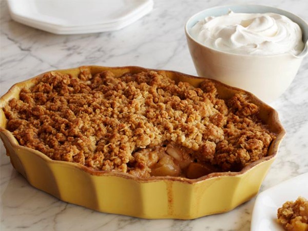 Apple and pear crisp
