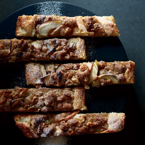 Apple-and-pear galette with walnut streusel