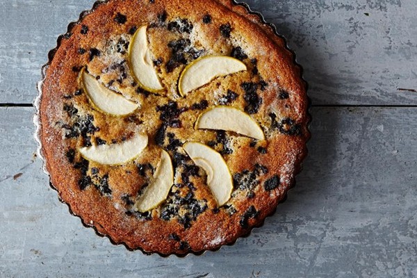 Apple and prune farmhouse tart