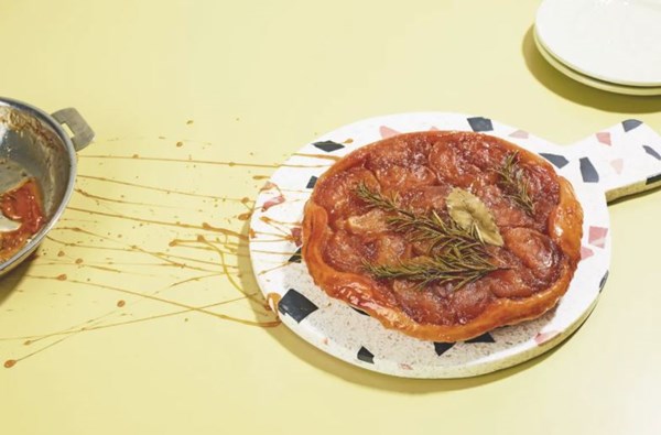 Apple and rosemary tarte Tatin