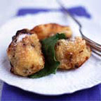 Apple and sorrel fritters