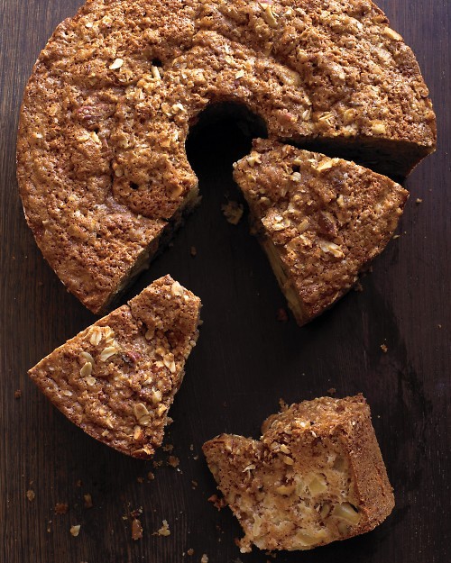 Apple and sour cream coffee cake