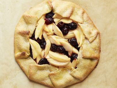 Apple-blackberry galette