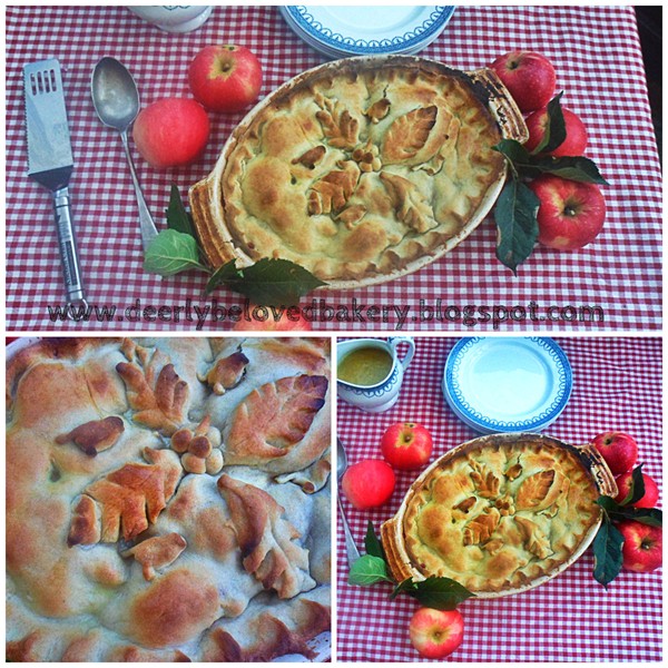 Apple blackberry pie