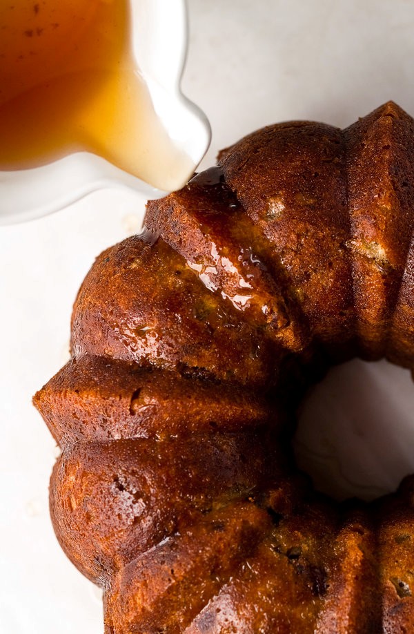 Apple bourbon Bundt cake