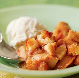 Apple brown betty with rustic crumbs