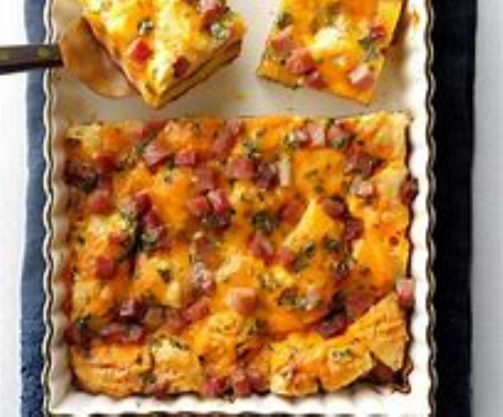 Apple butter biscuit breakfast strata