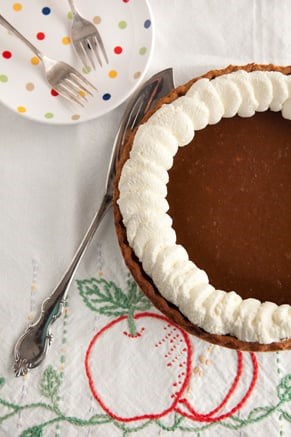 Apple butter pumpkin pie
