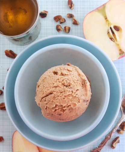 Apple butter rummy pecan ice cream