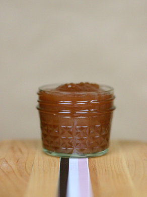 Apple butter with Carolina B.