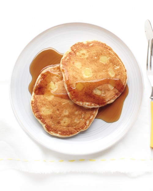 Apple-buttermilk pancakes