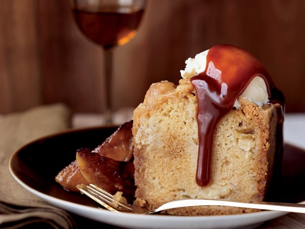 Apple cake with a toffee crust [Lara Atkins]