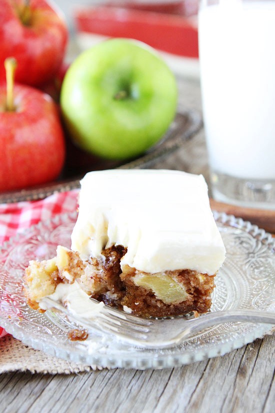 Apple cake with cream cheese frosting
