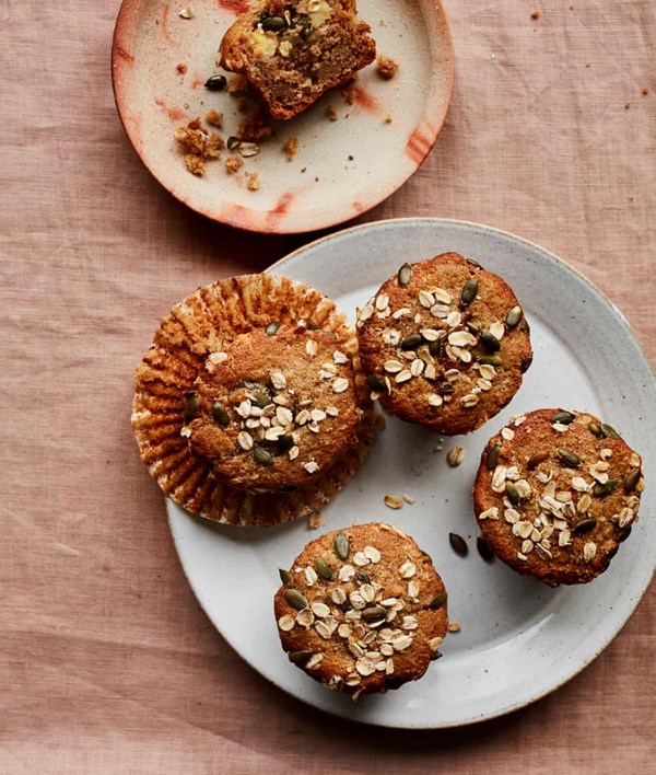 Apple cardamom buckwheat muffins