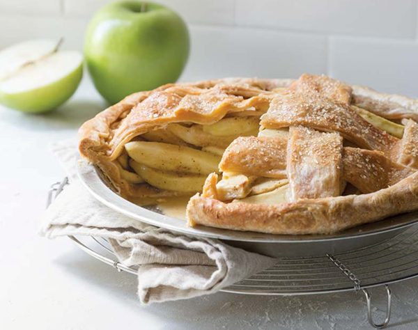 Apple cheddar pie [cheddar cheese piecrust; traditional American piecrust]
