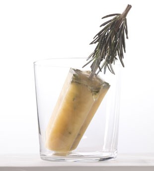 Apple cider and rosemary ice pops