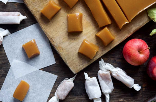Apple cider caramels