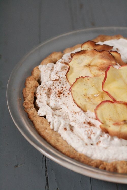 Apple cider cream pie
