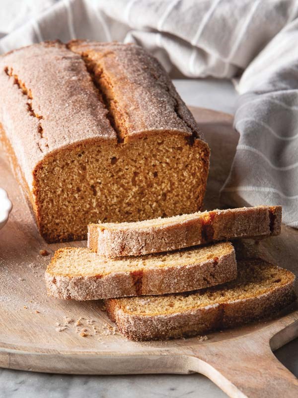 Apple cider doughnut loaf